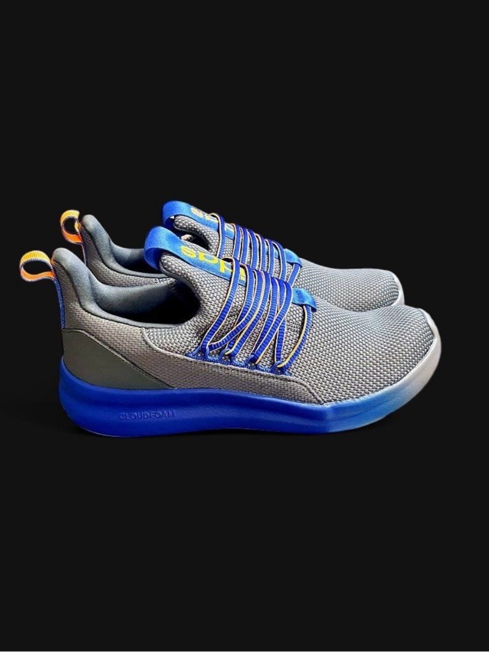 adidas Gray Sneakers with Blue and Yellow Accents - Picture 5 of 5